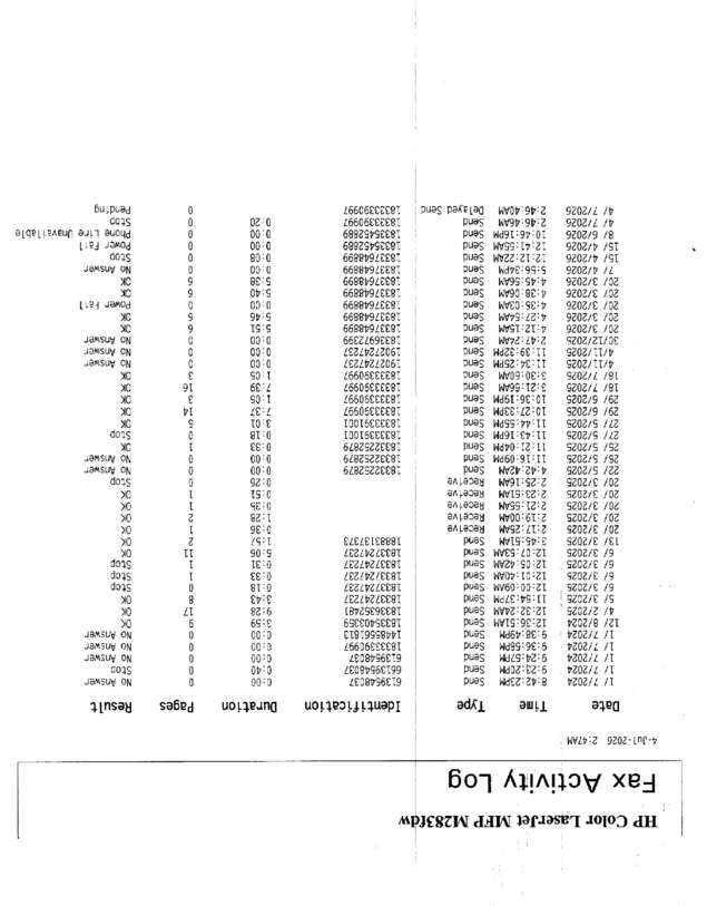 fax page
