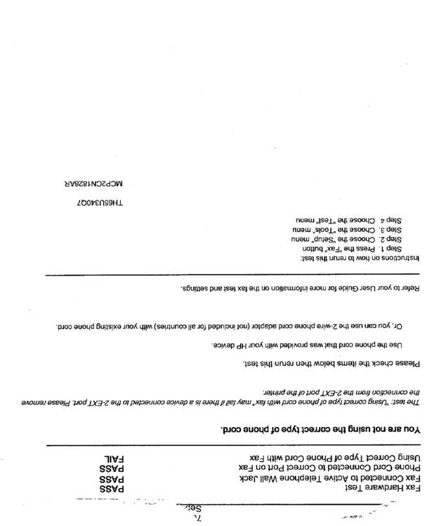 Fax page