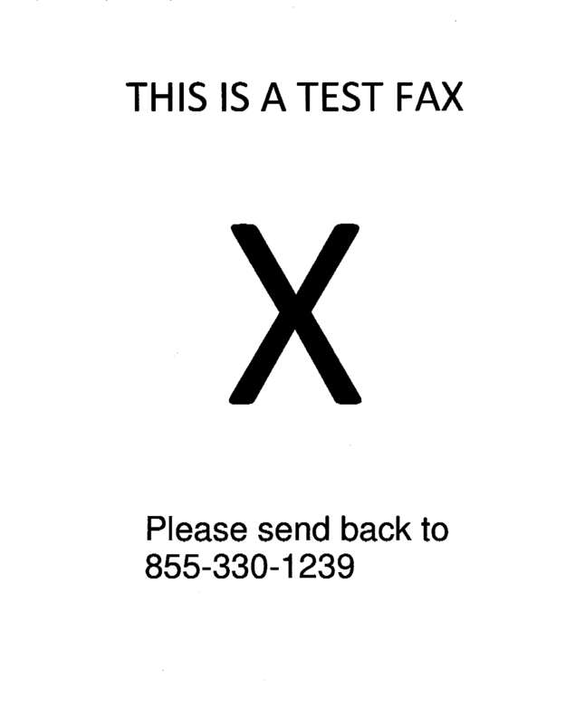 Fax page