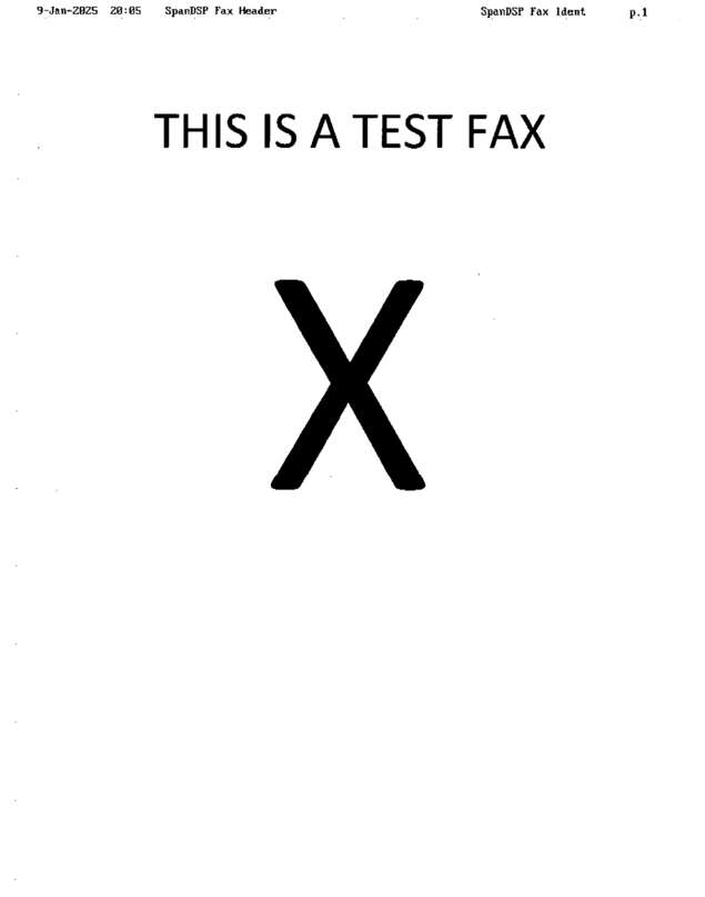 Fax page
