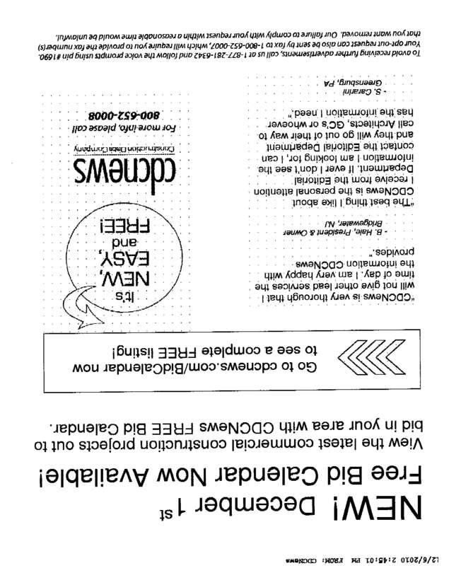 Fax page