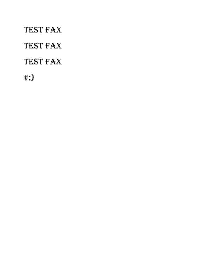 Fax page