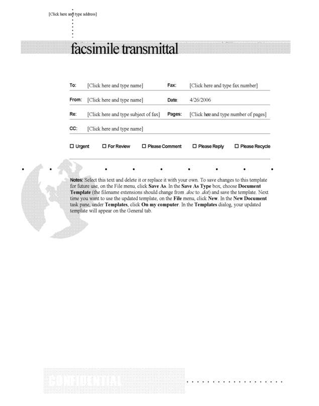 Fax page