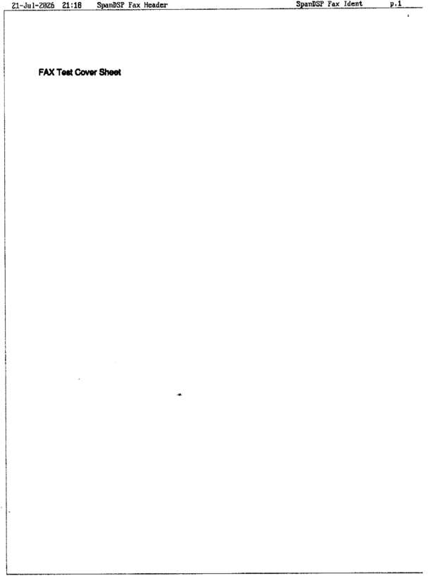 Fax page