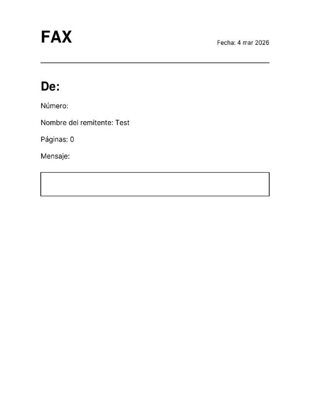 Fax page
