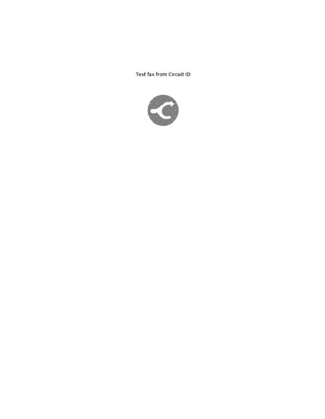 Fax page