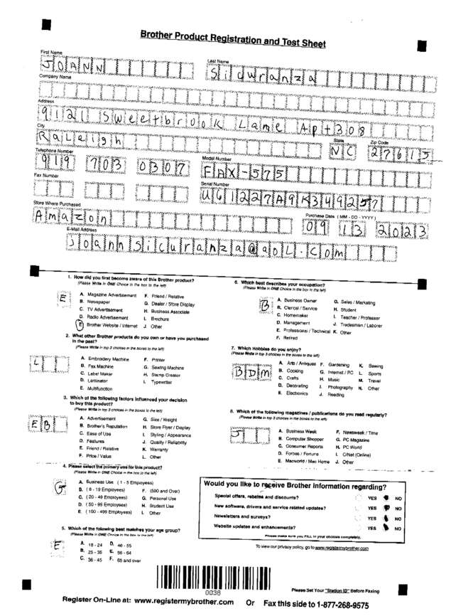 fax page