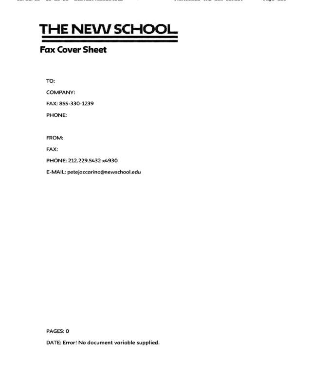 Fax page