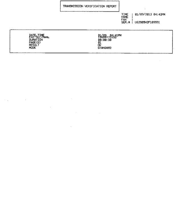 Fax page