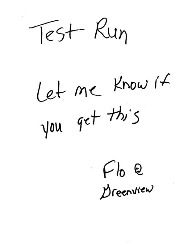 Fax page