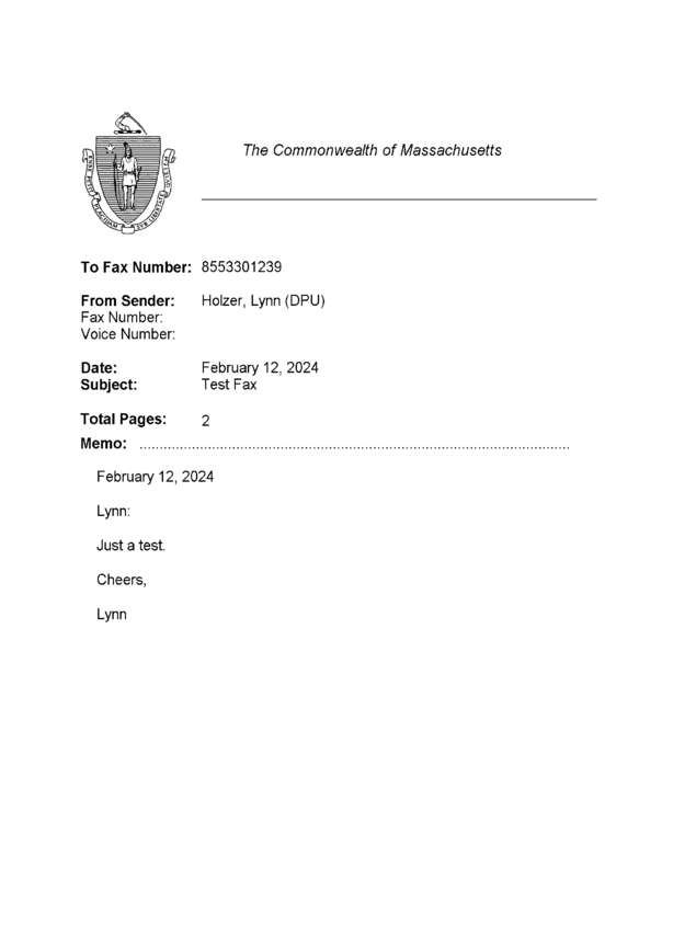 fax page