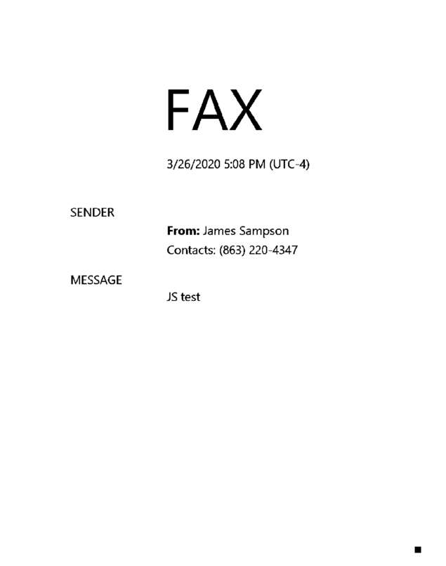 fax page