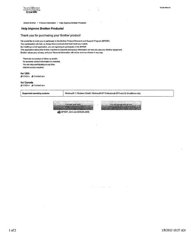 Fax page