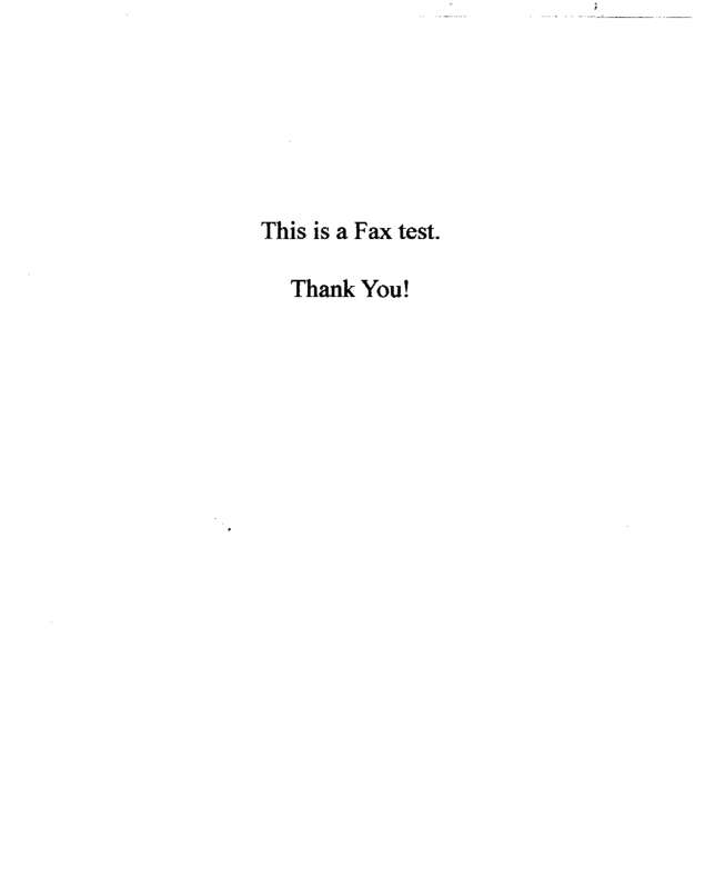 Fax page
