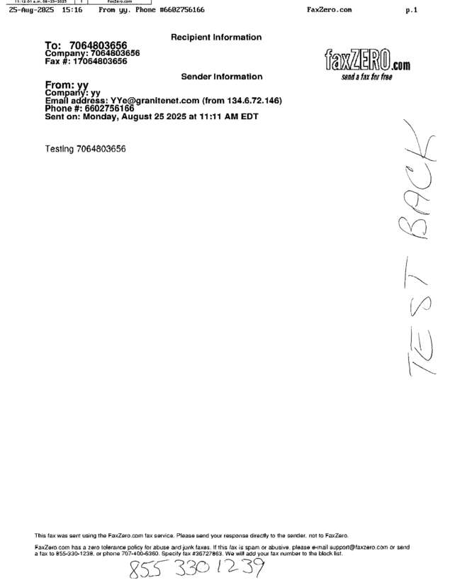 fax page