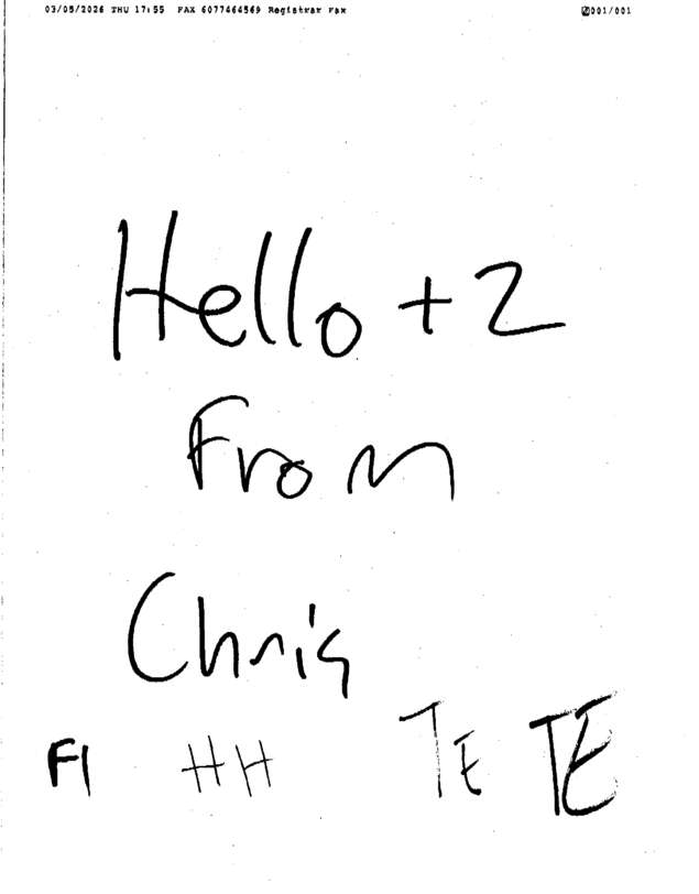 Fax page