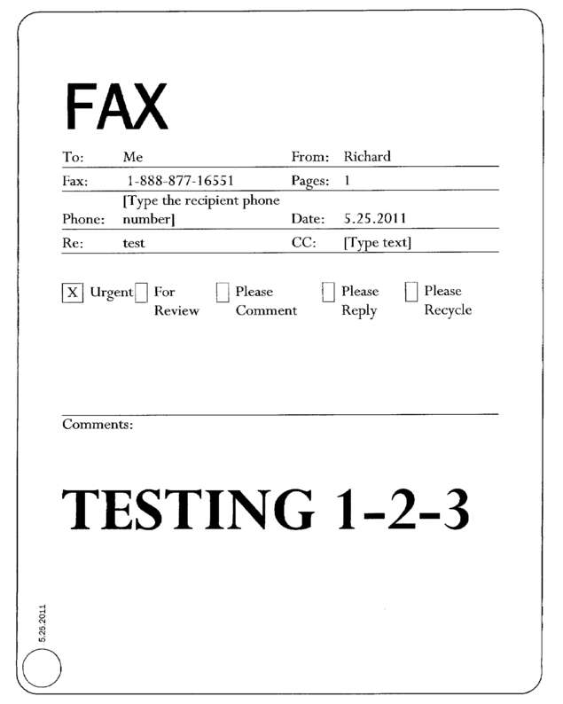 fax page