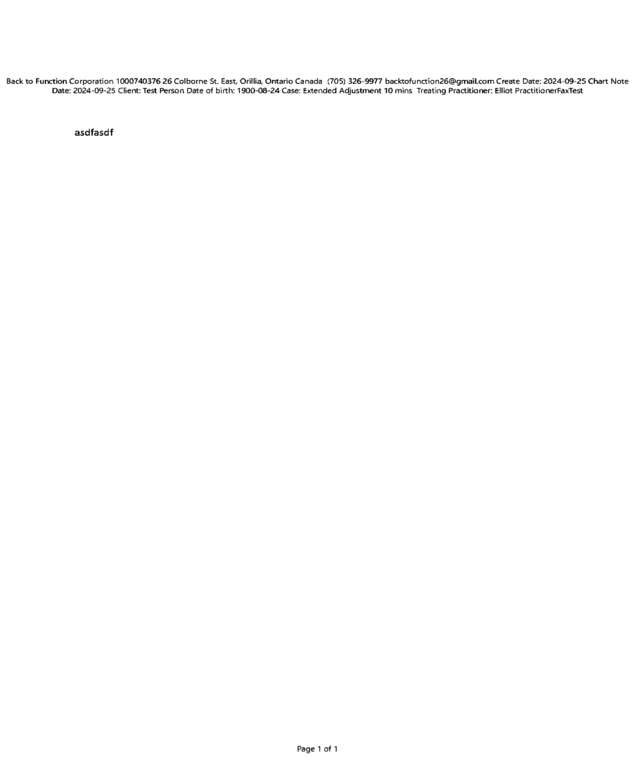 Fax page