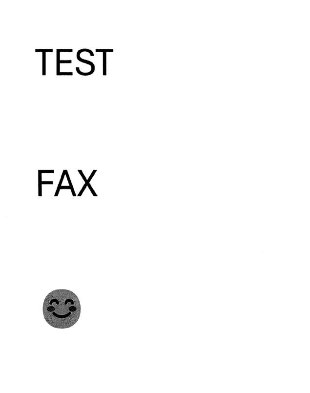 Fax page