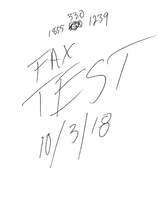 Fax page