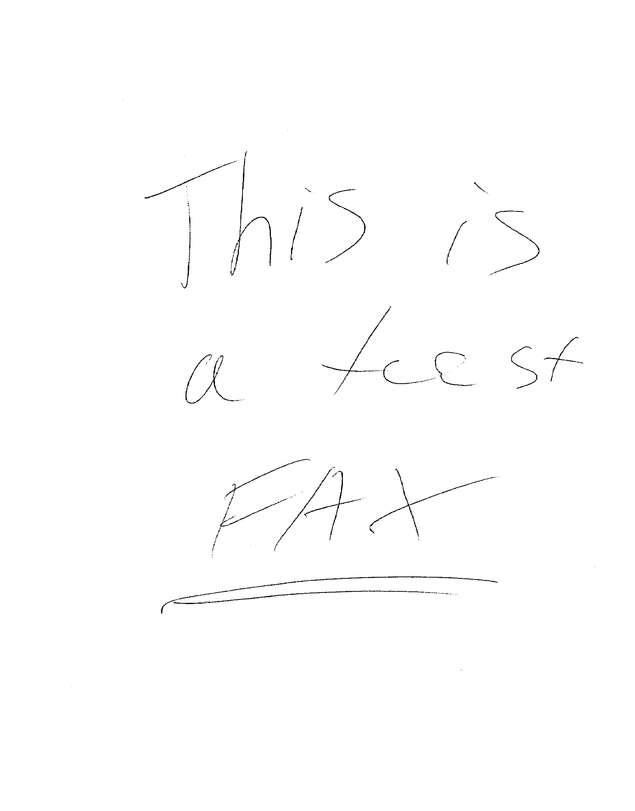 Fax page