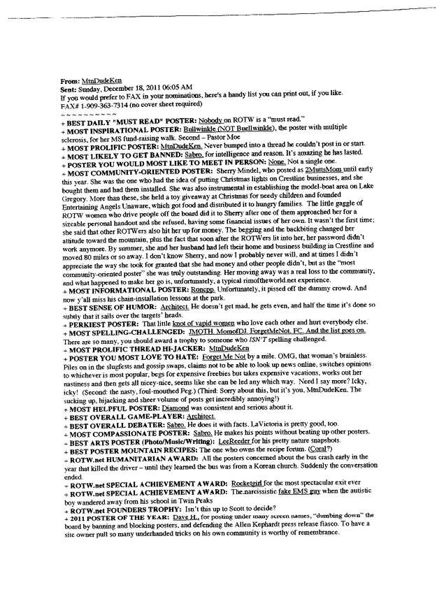 Fax page