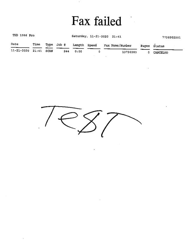 fax page