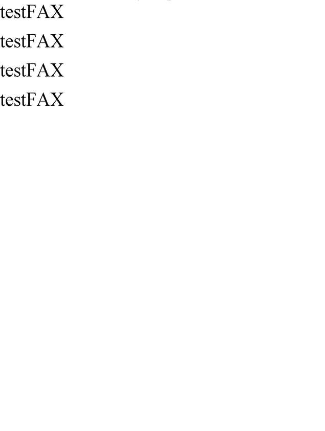 Fax page
