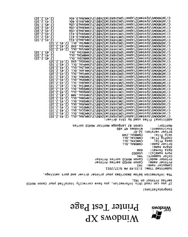 Fax page