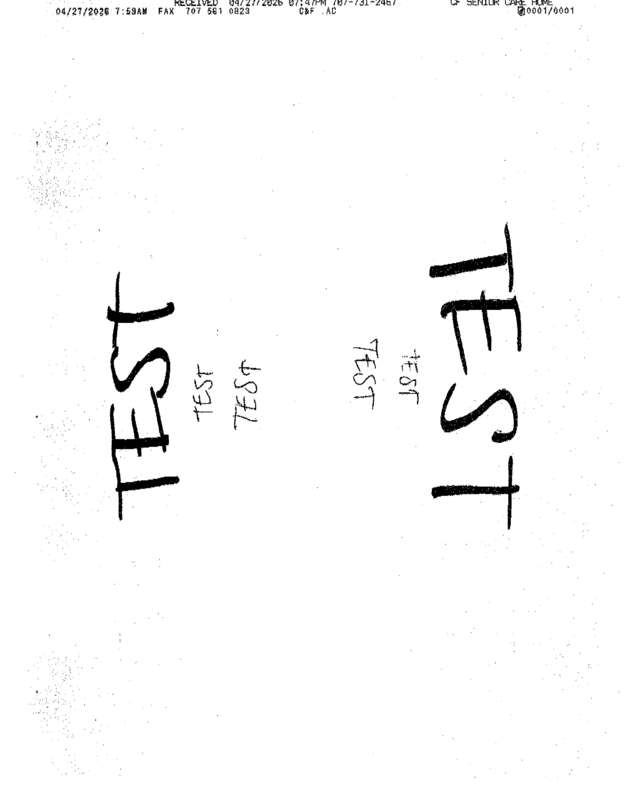 Fax page
