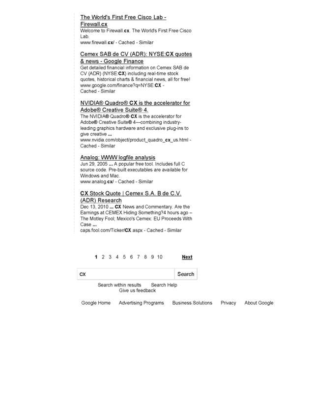 Fax page