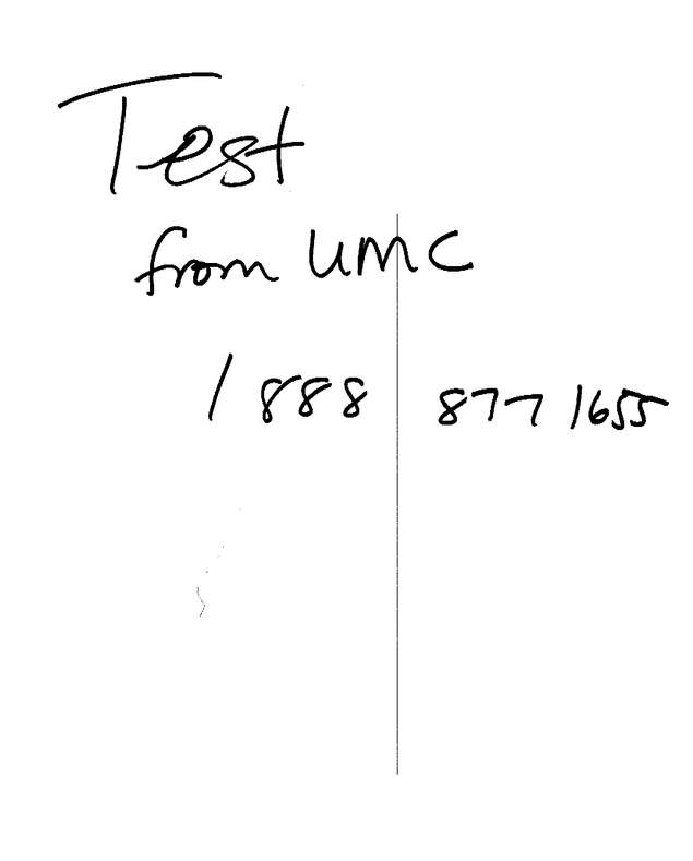Fax page