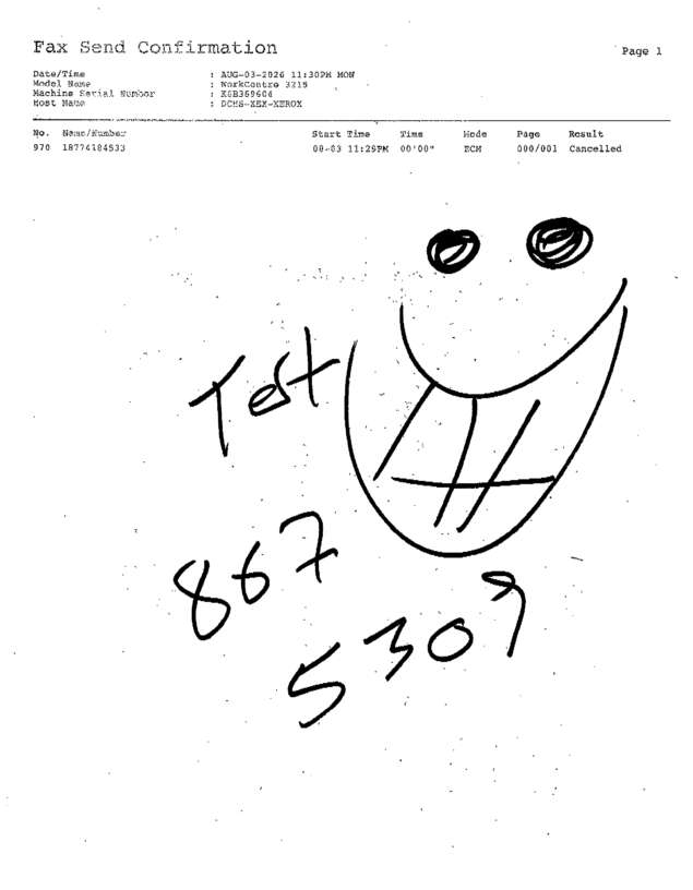 fax page