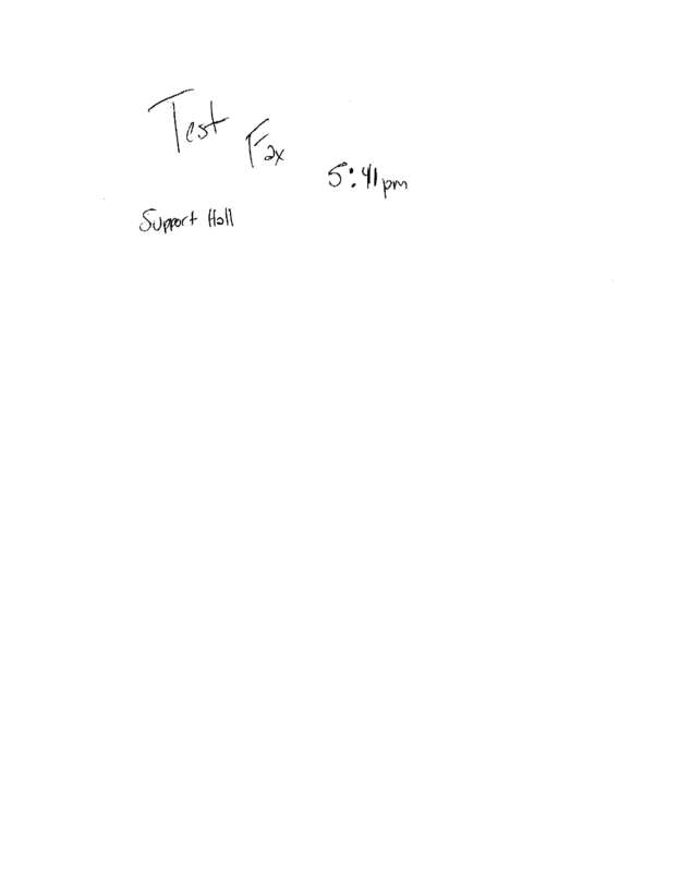 Fax page
