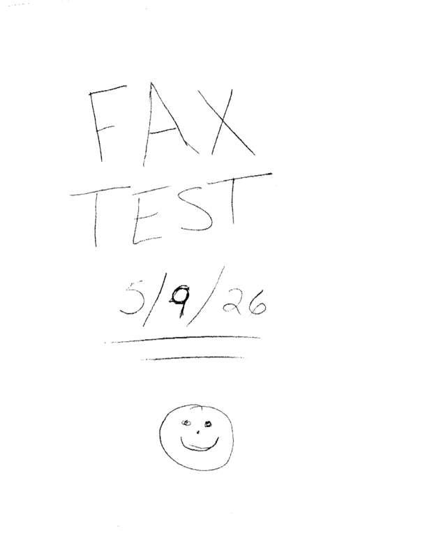 fax page