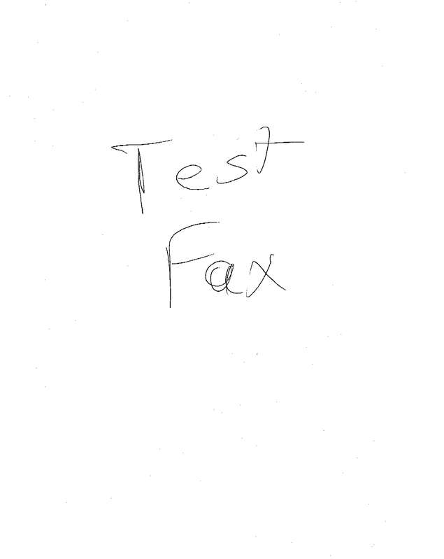 Fax page