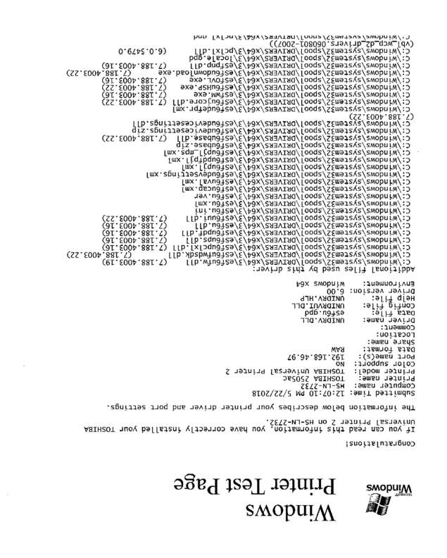 Fax page