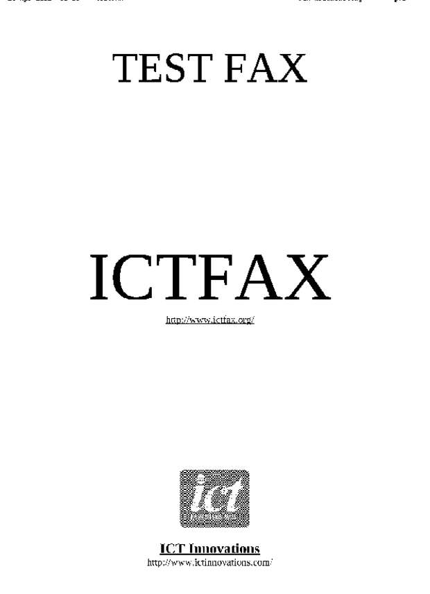 Fax page