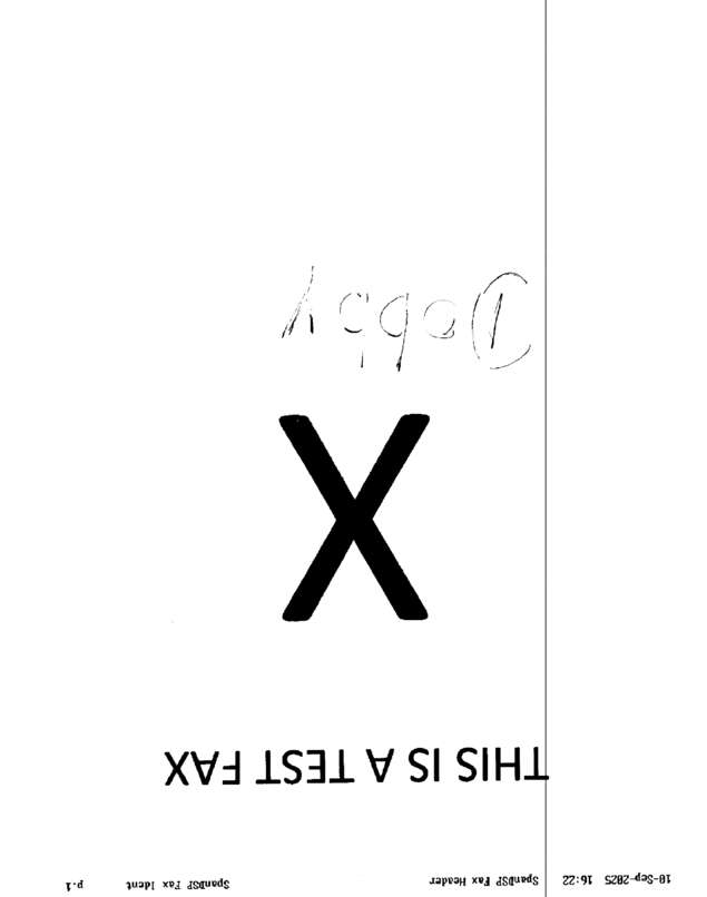Fax page