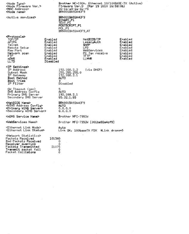 Fax page