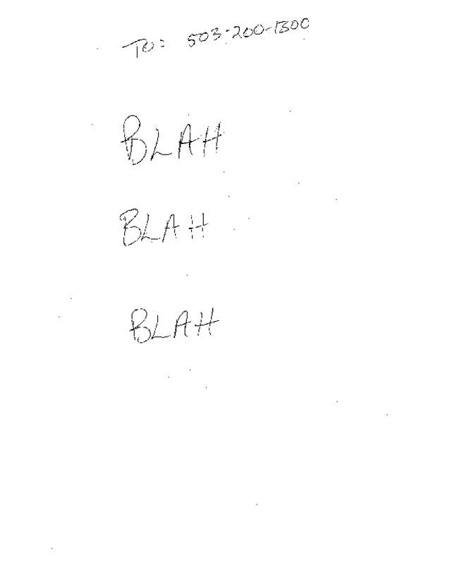 Fax page