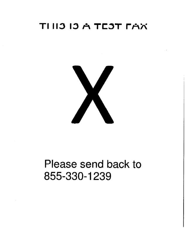 Fax page