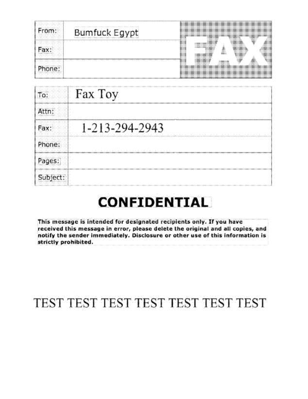 Fax page