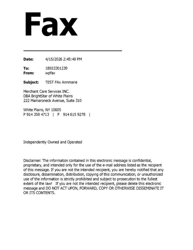 fax page