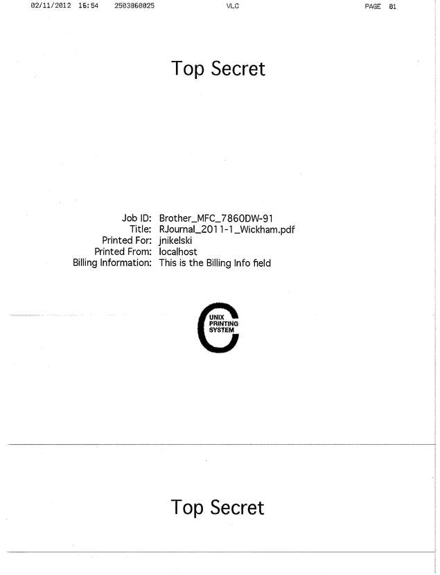 Fax page