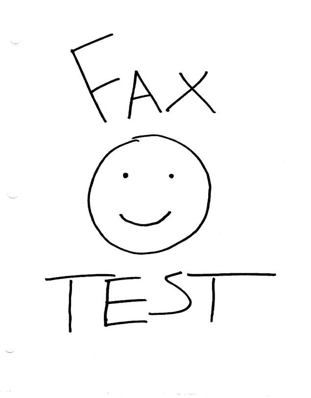 Fax page