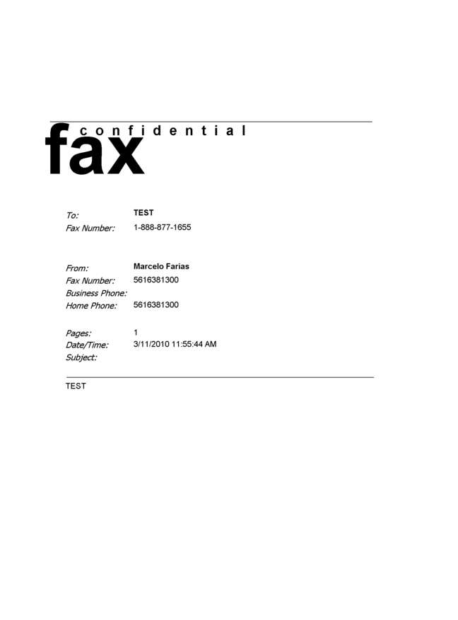 fax page