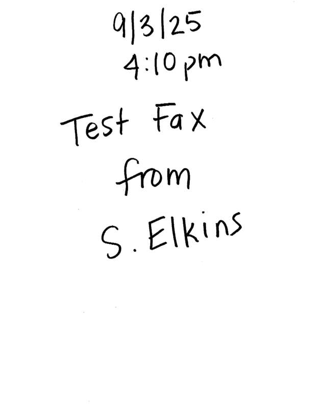 fax page