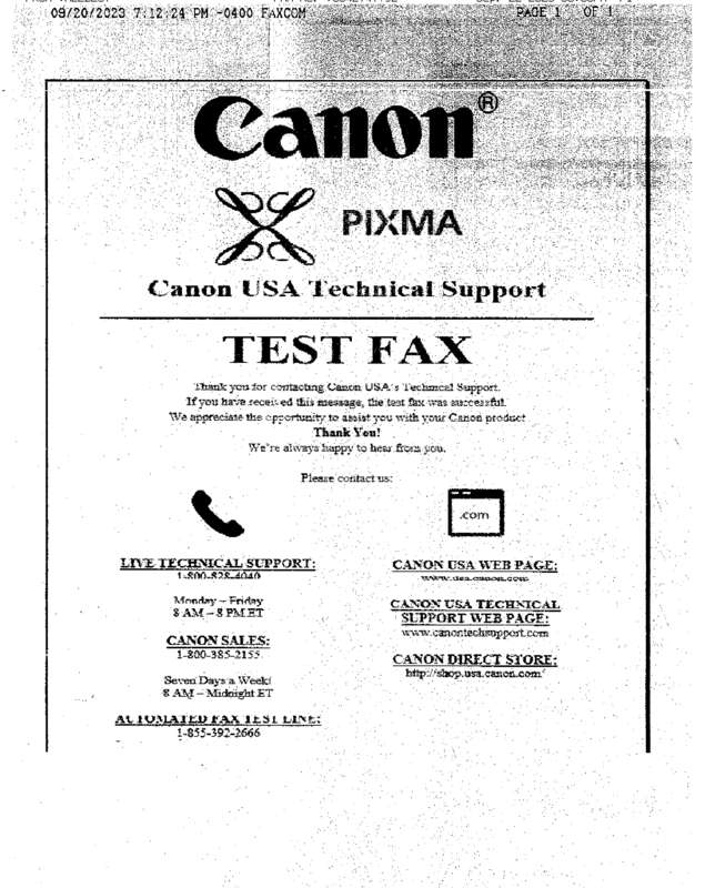 fax page