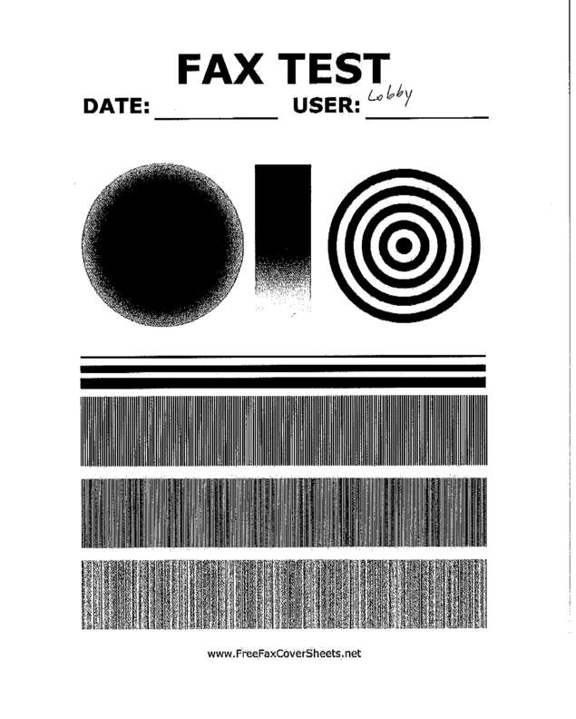 Fax page